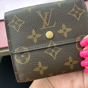 Authentic LV Double Snap Wallet